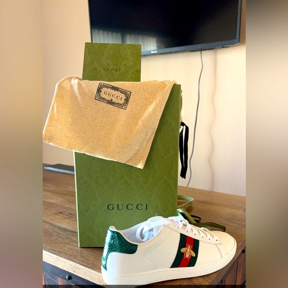 Gucci Ace Sneaker with Bee